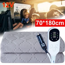 12V Car Electric Heating Blanket Portable Heated Mat for Car Truck SUV Camping