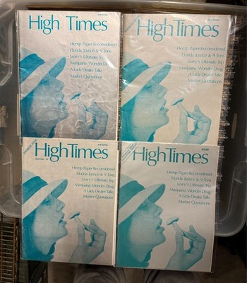 High Times COMPLETE LOT Summer 74-May '14, 1-71 Best Of, Signed, Issue #1 537ct.