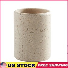 Faux Stone Toothbrush Holder Compact Organizer Bathroom Accessory Neat Design US
