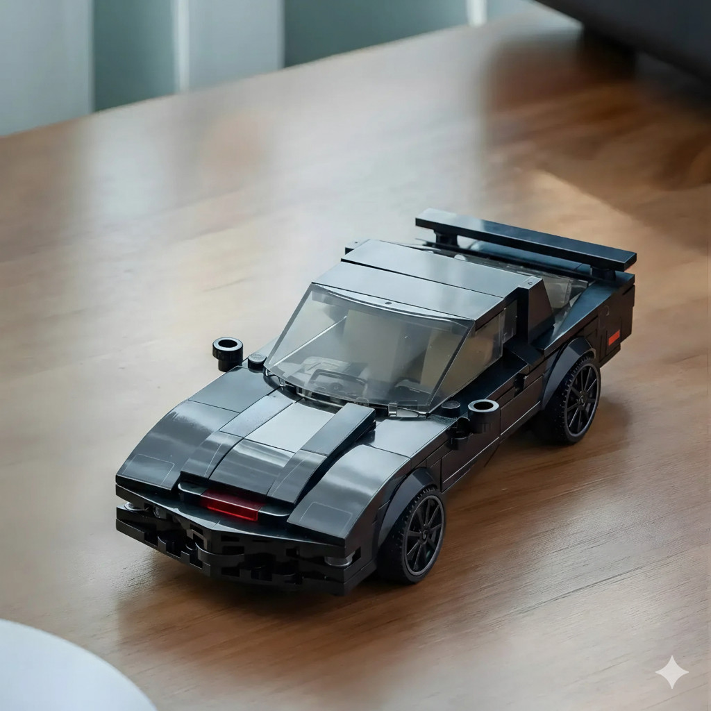 MOC LEGO Car: FireBrid Sports Car Building Blocks Set (332 Pcs)