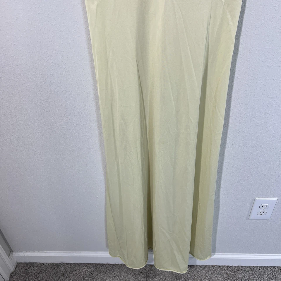 Camisón vintage Vanity Fair amarillo mantequilla nailon sedoso romántico talla 34 Foto 3 de 4