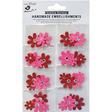 LITTLE BIRDIE - 3 PKGS - HANDMADE FLOWERS - CANDY MIX -  CR-71859