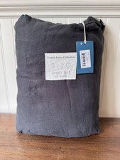Minor Storage Creasing-New-100 Organic French Linen CK 4PCS Sheets Set Pebble