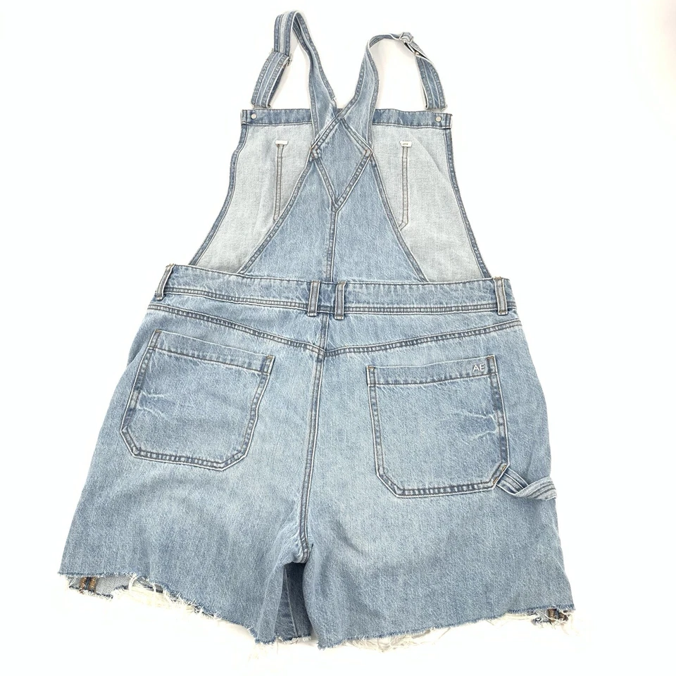 Pantalones Cortos de Denim AE American Eage Corte Talla XL Junior Mujer Azul Claro Foto 2 de 4