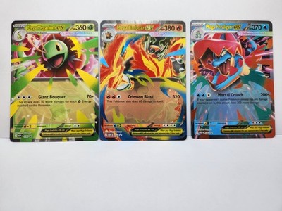 Mega Meganium, Emboar, and Feraligatr ex Promo, from Asc. Heroes, Collect All 3!