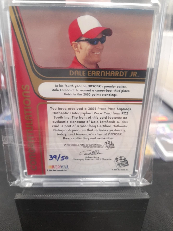 2004 Press Pass Dale Earnhardt Jr. Signings Autograph Auto /50🔥 - Image 2 of 3