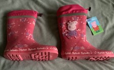 REGATTA - Stivali di gomma rosa fusione tropicale PEPPA PIG Splash taglia 13 - NUOVI CON ETICHETTE