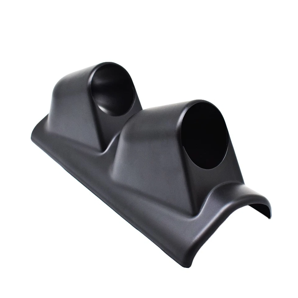 Soporte universal de montaje en cápsula medidor de pilar A calibre doble agujero de 52 mm 2 pulgadas negro Foto 3 de 4