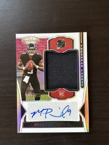 Michael Penix Jr 2024 Certified Freshman Fabric Rookie Jersey Autograph /299 RC