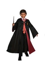 Disguise Harry Potter Gryffindor Robe Kids XL 14-16 Black Burgundy Hooded