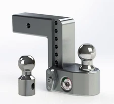 Weigh Safe WS62.5 Adjustable Aluminum Trailer Hitch 6-Inch Drop 2.5-Inch Shank