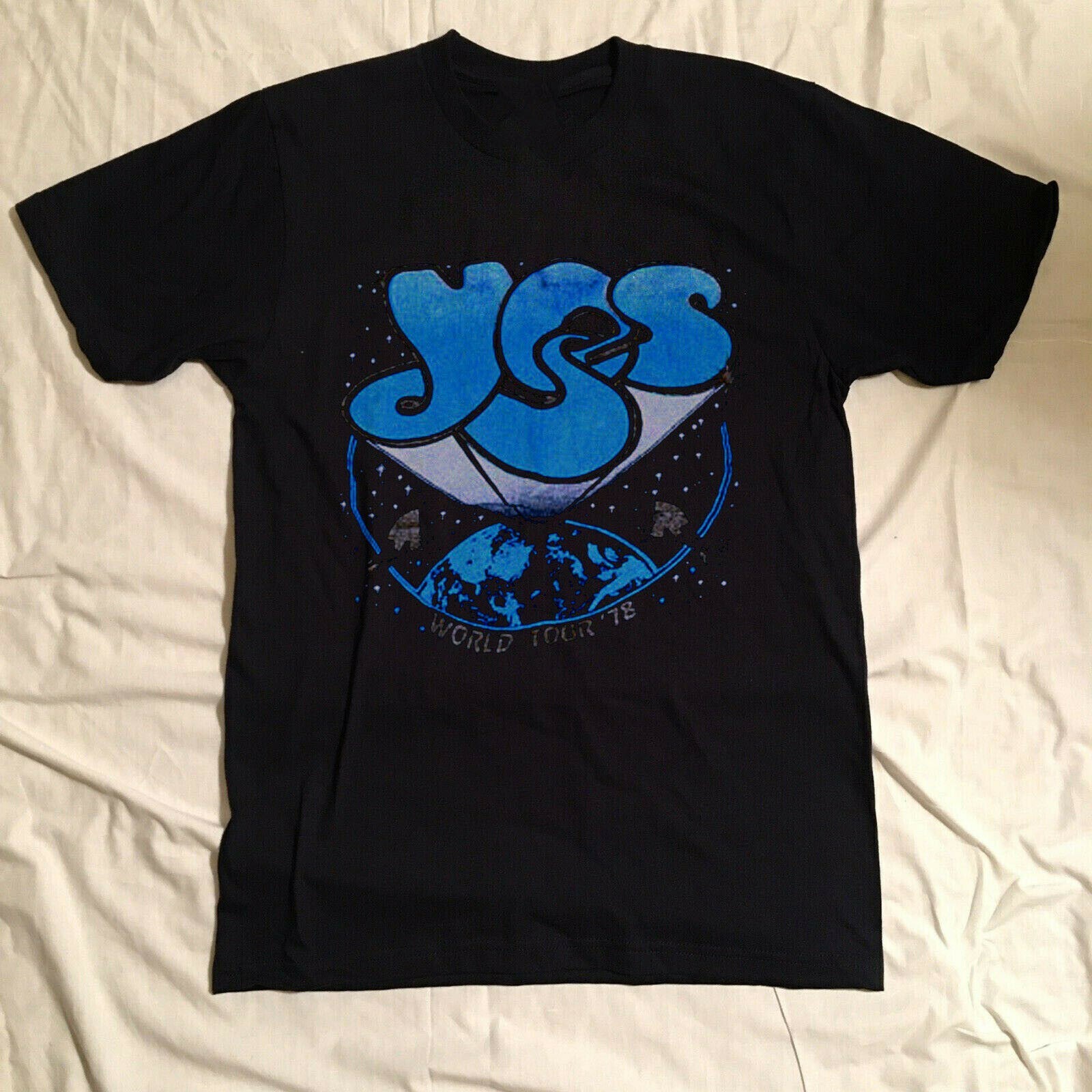 1978 YES vintage concert World tour 78s Black All Size S -4XL Gift Shirt KH268