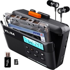 KLIM K7 Portable Cassette Tape Player  Digital MP3 Converter, Headphones, 16GB