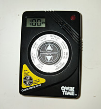 Qwik Time Quartz Metronome Digital LCD Display, Black Plastic Metronome