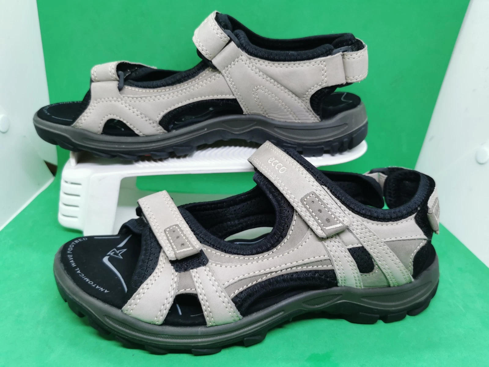 Ecco Receptor Yucatan sandali sportivi comodi in pelle beige da donna 40 US 8 5