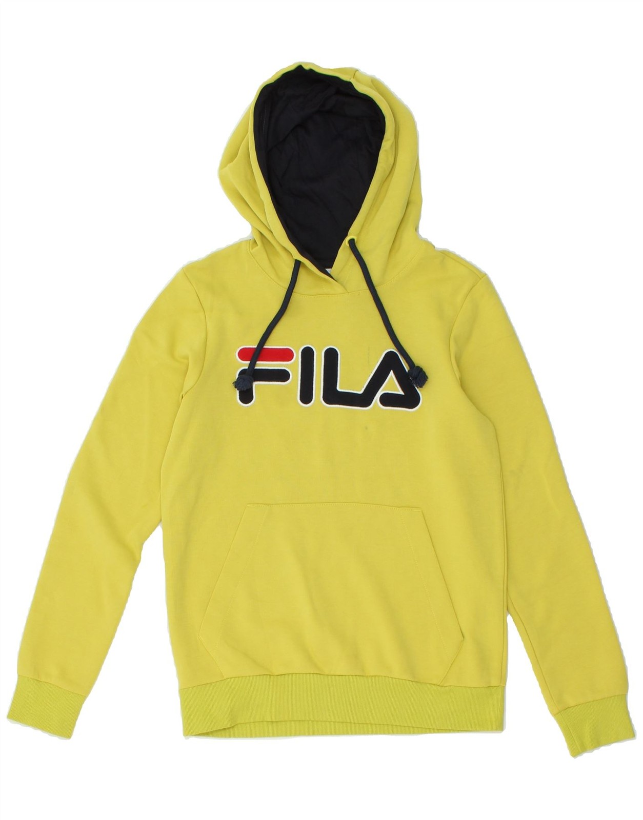 FILA Maglione Uomo Grafico con Cappuccio Piccolo Giallo Cotone BO19