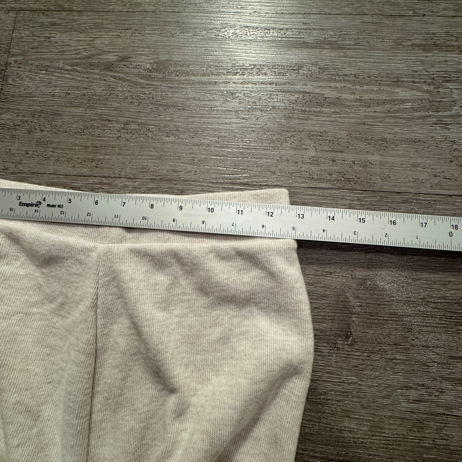 Zara Pants Womens Small Beige Stretch Flare Leg Boot Cut Pull On Knit 24x29 thumbnail 5