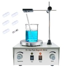 Magnetic Stirrer 1000ml Hot Plate Mixer 2400 RPM with Support Stand & Stir Bars