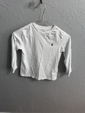 Polo Ralph Lauren Kids White Long Sleeve T-Shirt Top Size 5