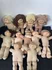 Vintage Lot 11 Cabbage Patch Kids Dolls 1980s TLC Nude Boys Girls