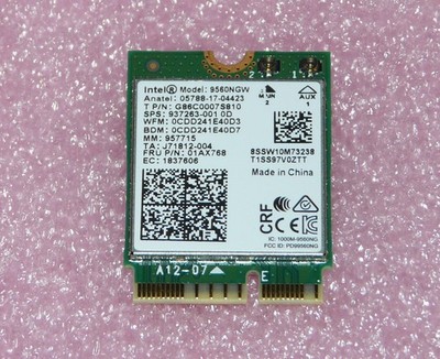 Intel 9560NGW 802.11ac WLAN WiFi Bluetooth M.2 Card Terra Mobile 1550 (N1512U)