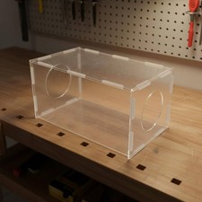 Acryl-Staubschutzbox Transparent Acryl-Staubbox Rechteckig f&uuml;r Elektrowerkzeuge