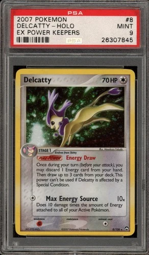 Pokemon Delcatty EX Power Keepers Holo Rare #8 PSA 9 Mint