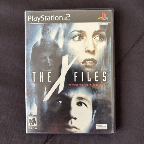 X-Files-Resist or Serve - Sony PlayStation 2 CIB Manual w/Registration card