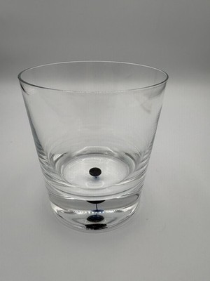 Orrefors Crystal Intermezzo Blue Double Old Fashioned Whiskey Glass