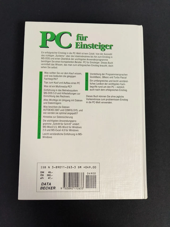 Buch PC für Einsteiger von H. Tornsdorf und M. Tornsdorf DATA BECKER - Bild 2 von 3