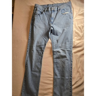 Mott & Bow Light Blue Men's Jeans - Classic Straight Fit Slim Fit 35x32