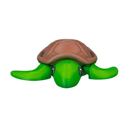 BuildInk  3D Printed Turtle Figurine   Cute Desk Decor   Mini Turtle Sculpture