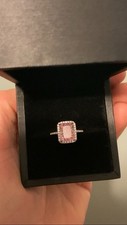 925 Sterling Silver Ring Pink Stone BRAND NEW FREE SHIP