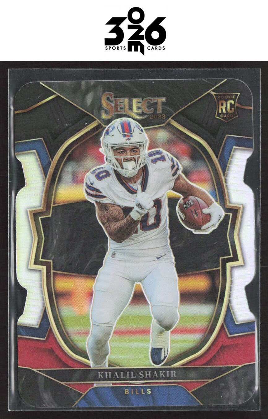 Khalil Shakir 2022 Panini Select Red and Blue Prizm Die Cut Rookie #99