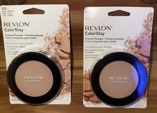 2 Pack .3 oz ea Revlon ColorStay Pressed Powder 1-830 Light Medium 1-840 Medium