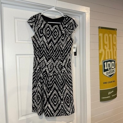 New With Tags! AB Studios Black and White Size 6 Dress