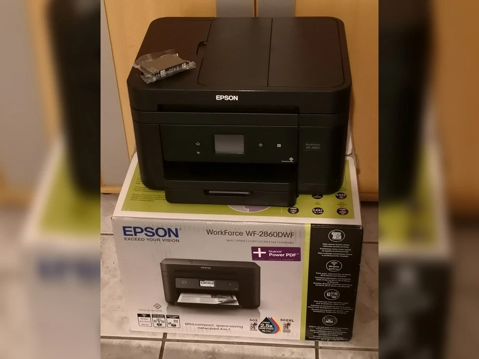 Epson WF-2860DWF 4in1 Multifunktion Drucker Scanner Kopierer Fax - Bild 2 von 3