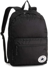 Zaino Converse Unisex Go2 Nero Laptop Tasca Zip Nuovo
