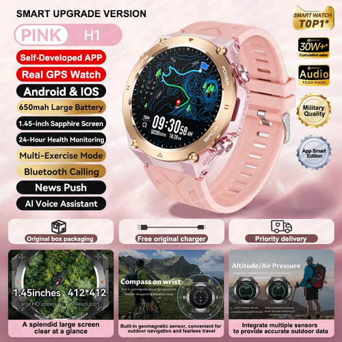 2025 New for Xiaomi GPS Sports Smart Watch Men Waterproof Fitness Trackr Bluetoo - Picture 20 of 22