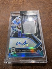 2021 Spectra AMON-RA ST. BROWN Rookie Patch Auto RPA BLUE PRIZM 93/125 SP LIONS