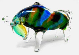 Magnificent Murano Art Glass Charging Sculpture Prosperity Limited Collection