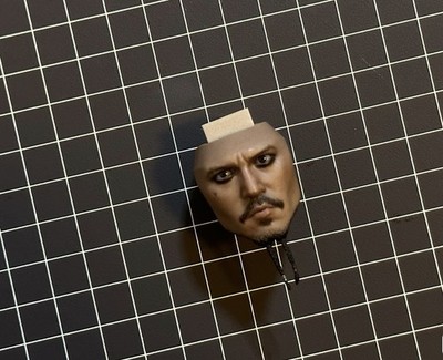 1/6 Face Type Figure Hot Toys Pirates Of The Caribbean DX06 Captain Jack Sparrow