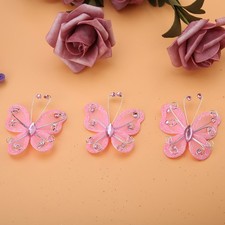 24pcs Sheer Mesh Wire Glitter Wedding Party Clothing Decor DIY Kit