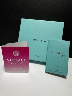 Travel Size Perfume Set Tiffany & Co Love Versace Bright Crystal BOX NEW