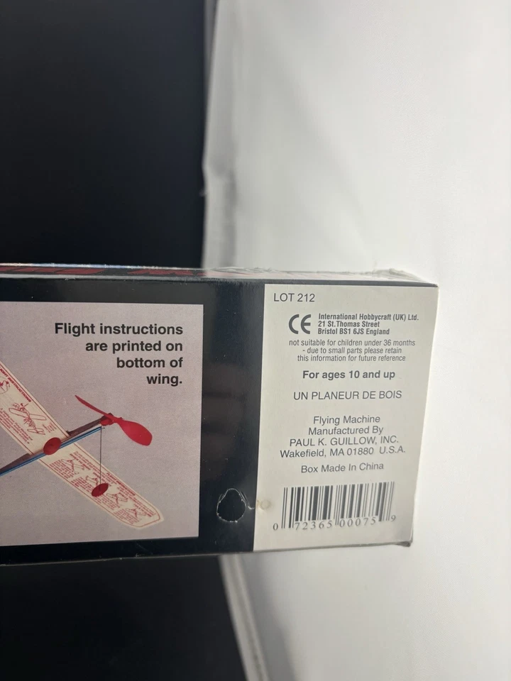 Guillow’s. Propeller Powered. Flying Machine 17” Wingspan. New Sealed - Image 4 of 4