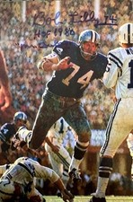BOB LILLY SIGNED DALLAS COWBOYS RING OF HONOR 4"x6" CARD~PRO FOOTBALL HOF AUTO
