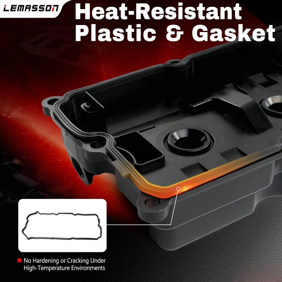 Par de cubiertas de válvula de motor izquierda derecha LEMASSON compatibles con Nissan 2005-2019... Foto 3 de 4