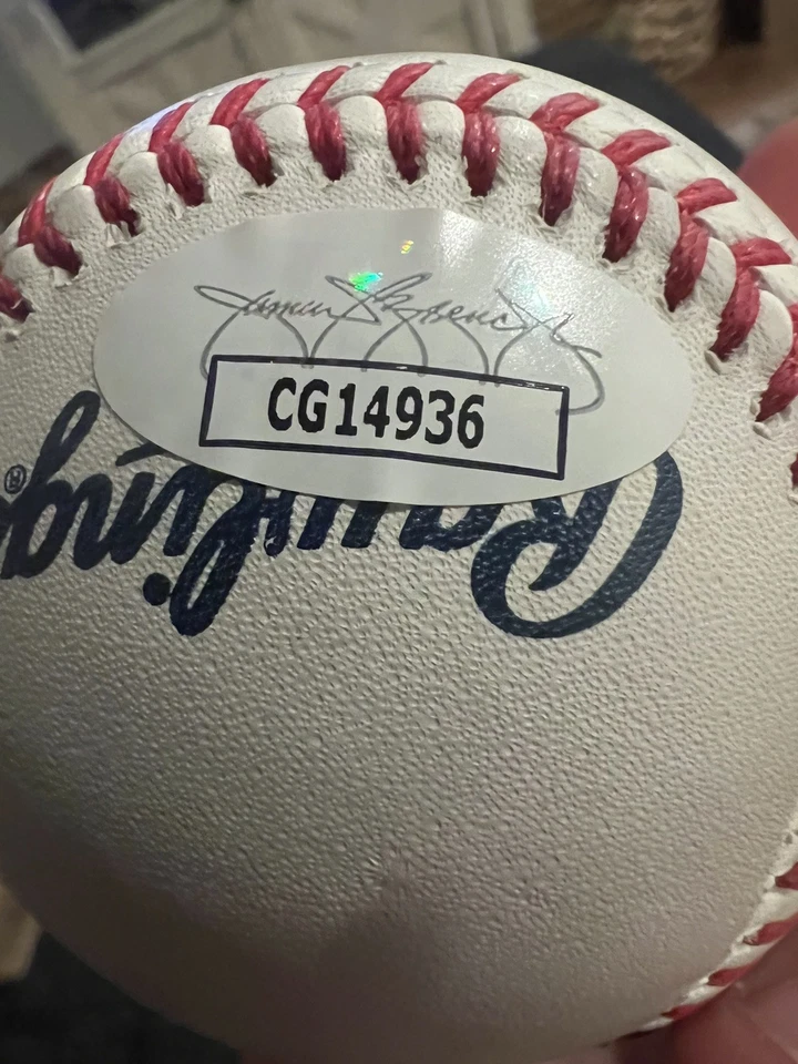 Johnny Bench Cincinnati Reds Signed Hall of Fame Baseball w/"HOF 89" Insc JSA - Image 3 of 3