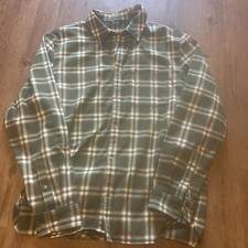 Mens Rohan Walking, Hiking Shirt, Check Zip Pocket Xl Green Multi Vgc