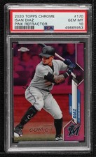 2020 Topps Chrome Pink Refractor Isan Diaz #170 Rookie RC 8d2